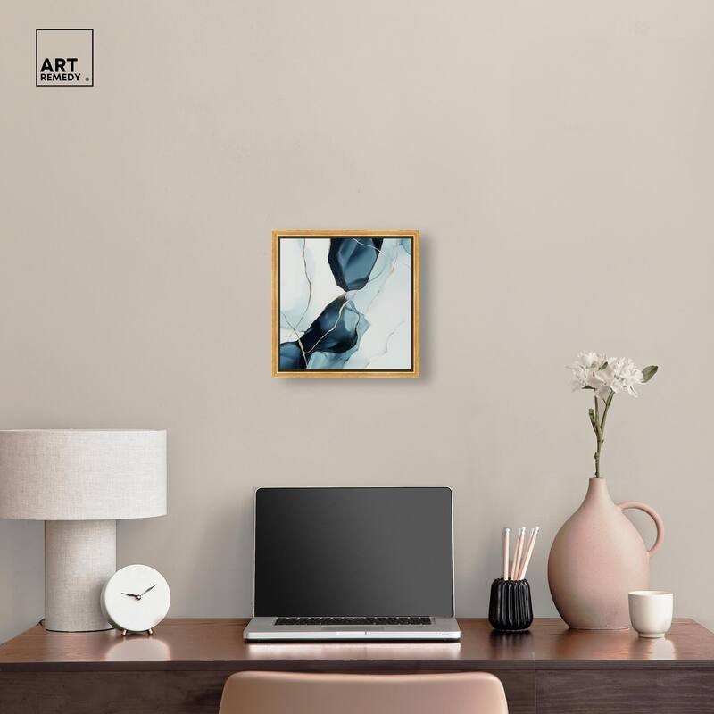 Cerulean Flow III Canvas by Art Remedy