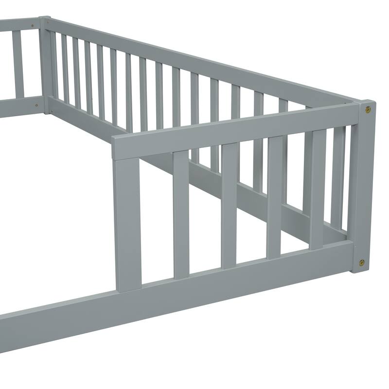 Double Twin Floor Bed