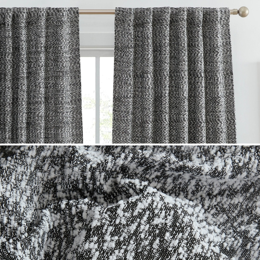 Black Abstract Curtains - Bed Bath \u0026 Beyond, image size:1000x1000