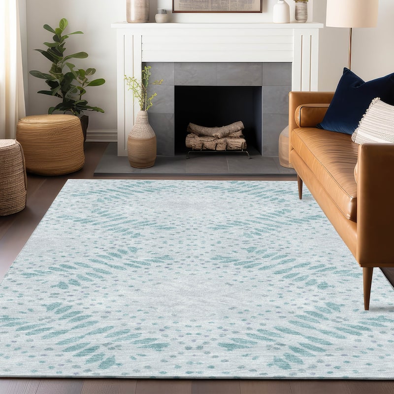 Premium Washable Super Soft Modern Brinley Mayfield Rug