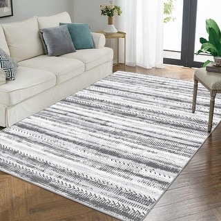Modern Abstract Area Rug 8x10 Living Room Rug - 8 x 10 Feet - Bed Bath ...