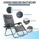 preview thumbnail 61 of 83, Oversize XL Padded Zero Gravity Lounge Chair Wider Armrest Adjustable Recliner with Cup Holder