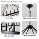 preview thumbnail 11 of 12, Modern Farmhouse Chandelier Light Fixture Large Round Classic Chandeliers