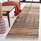 preview thumbnail 3 of 16, SAFAVIEH Kilim Jokelien Boho Tribal Jute Fringe Rug 2'3" x 11' Runner - Natural/Black - Runner