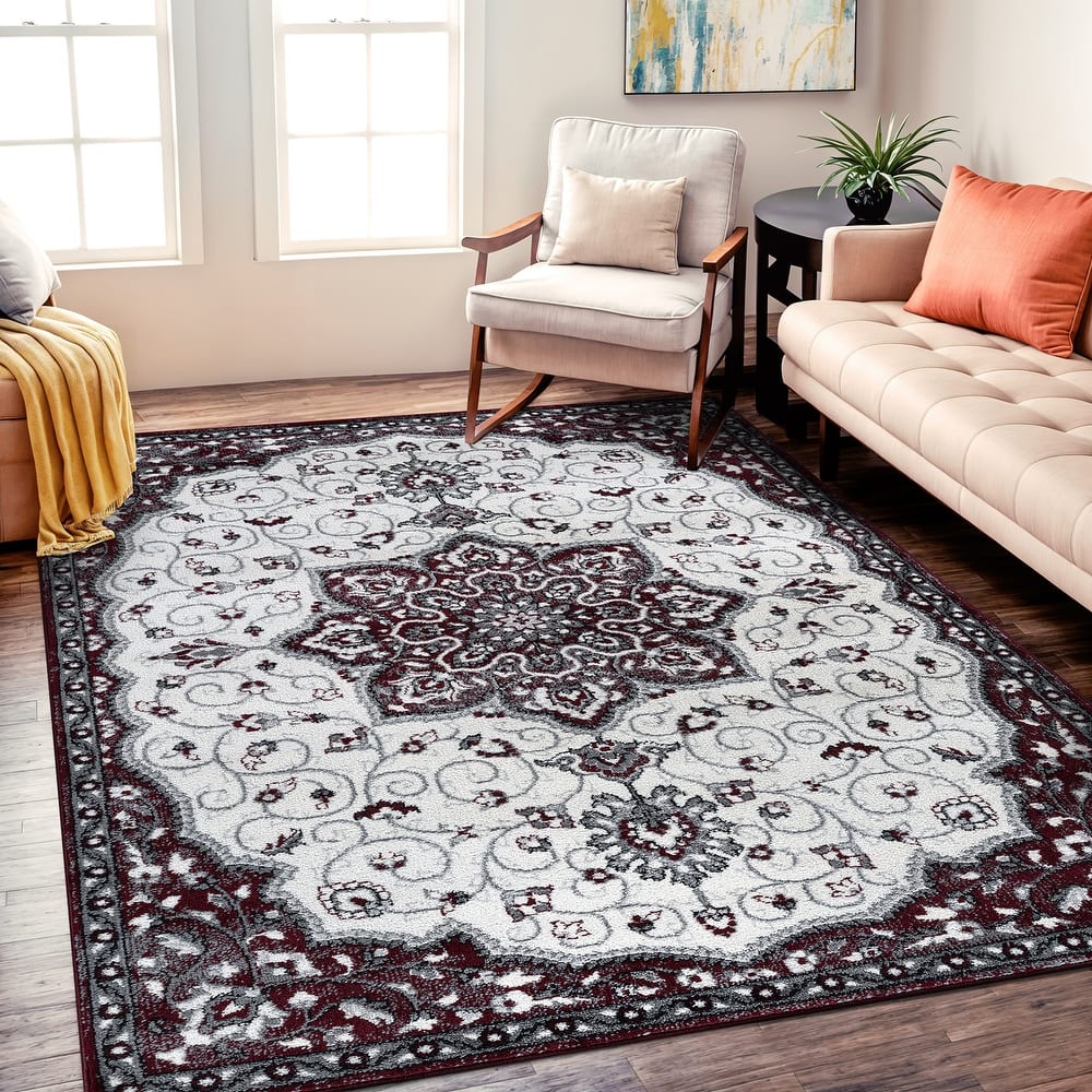 World Rug Gallery Traditional Medallion Area Rug