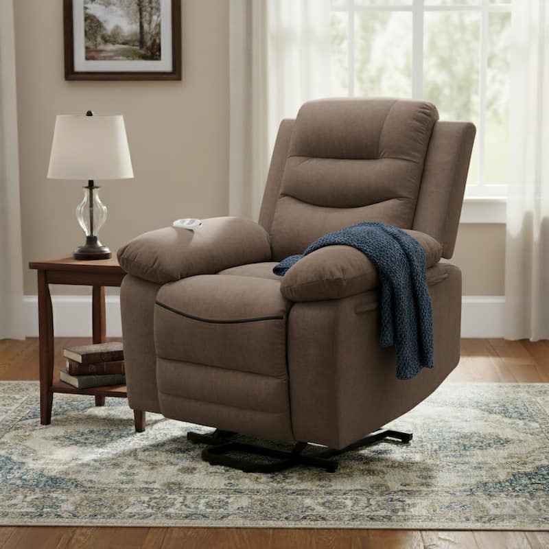 Hank Contemporary Power Reclining Lift Chair - Brown