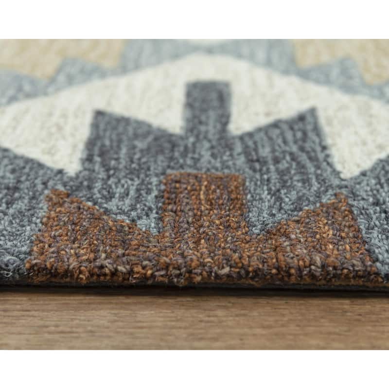 Alora Decor Sedona Southwest Geometric Hand-tufted Wool Rug