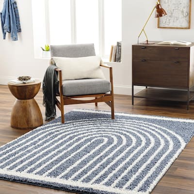 Livabliss Birmingham Playful Arches Plush Area Rug