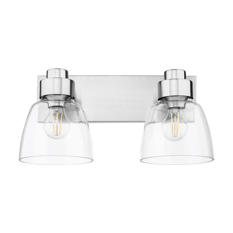 Golden Lighting Remy 2-light Vanity in Pewter - Silver