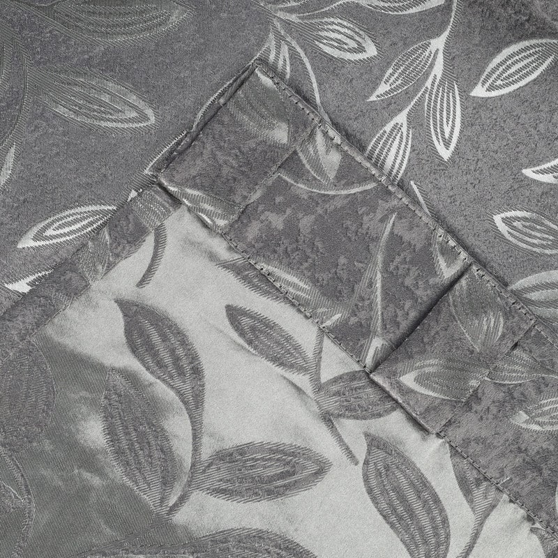 Superior Leaves Machine Washable Room Darkening Curtains with Back Tabs, Set of 2