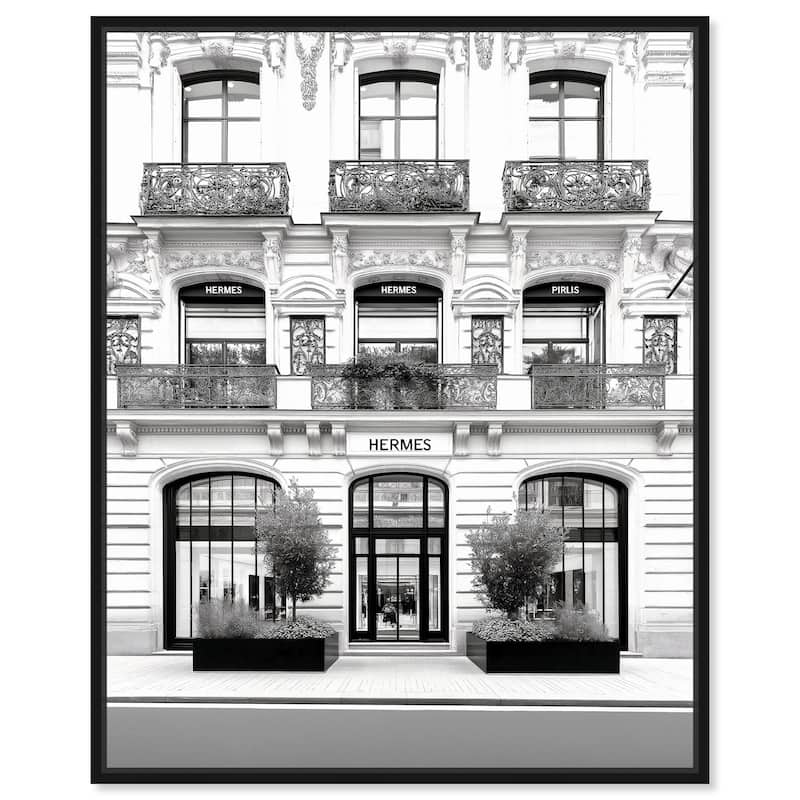 Lux Store Front Canvas by Art Remedy - 24" x 30" - Black