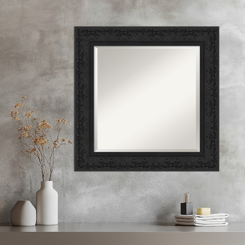 Luxe Beveled Framed Wall Mirror