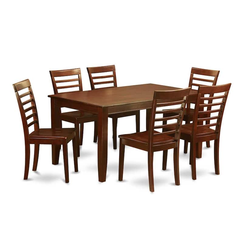 Modern Dining Set - Kitchen Table with Chairs - Rectangular Table & Seats