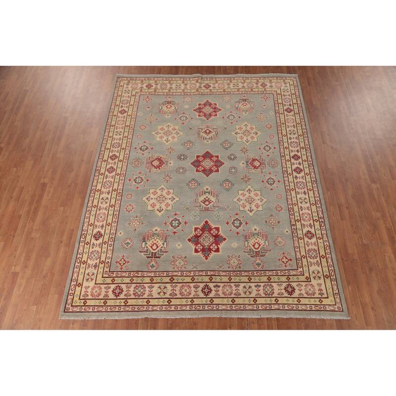Kazak Area Rug Handmade Wool Carpet - 8'2" x 10'3"