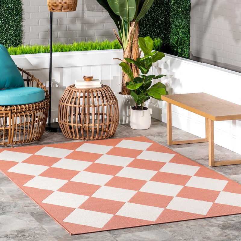 Nuloom Sabina Diamond Trellis Indoor/Outdoor Area Rug
