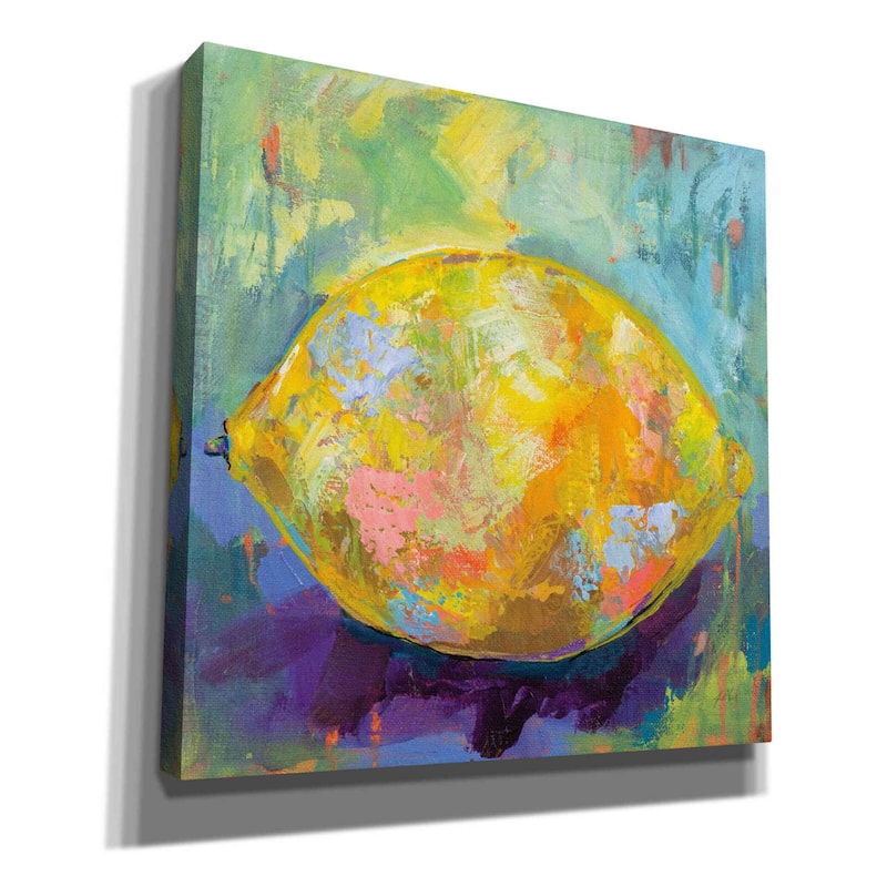 Epic Graffiti "Lemon" by Jeanette Vertentes, Canvas Wall Art