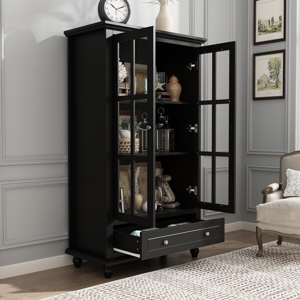 Amazon.com: XZTUAJ 43“H Lighted Curio Accent Display Cabinet