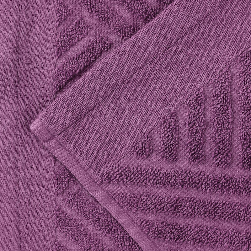 Superior Basketweave Egyptian Cotton Jacquard 3 Piece Assorted Towel Set