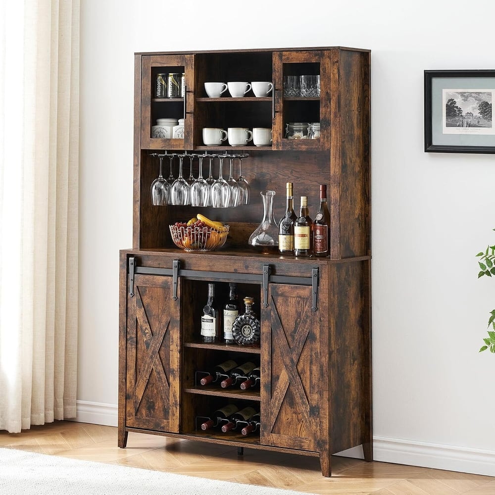 Farmhouse Coffee Bar Cabinet