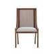 preview thumbnail 3 of 17, Christopher Knight Home - Valencia 7-Piece Dining Set Wood Veneer Dining Table with Beige Upholstered Chairs and Walnut Finish