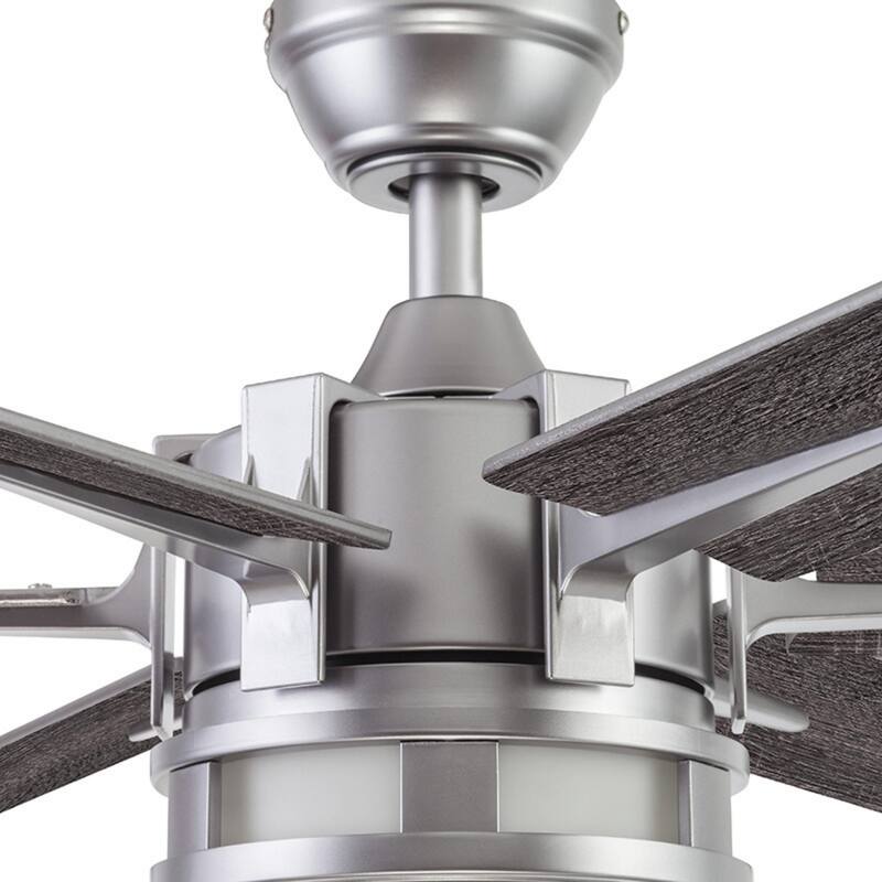 56" Honeywell Kaliza Pewter Indoor Modern LED Ceiling Fan with Light and Remote Control