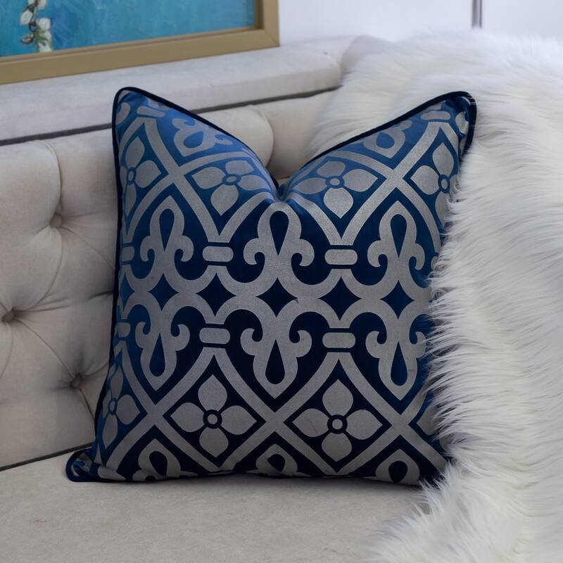 Homey Cozy Foil Print Vintage Throw Pillow Cover & Insert Bed Bath & Beyond 32472312