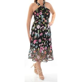 Cynthia Rowley Dresses Find Great Women S Clothing Deals Ping Cynthia Rowley Womens Black Lace Embroidered Sheer Fl Sleeveless Halter Tea Length Peasant Evening Dress
