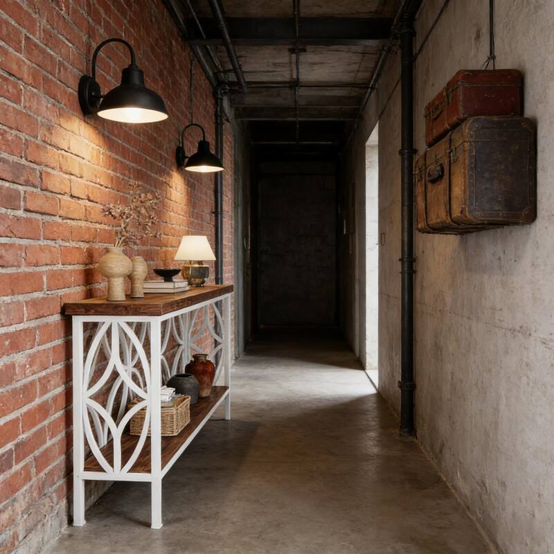 Nordic Style 2-Tier Console Table - Stylish Sofa & Coffee Table