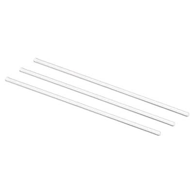 3.3 Borosilicate Glass Stick 4mm Dia Stir Rod Mixing Tools 3Pcs
