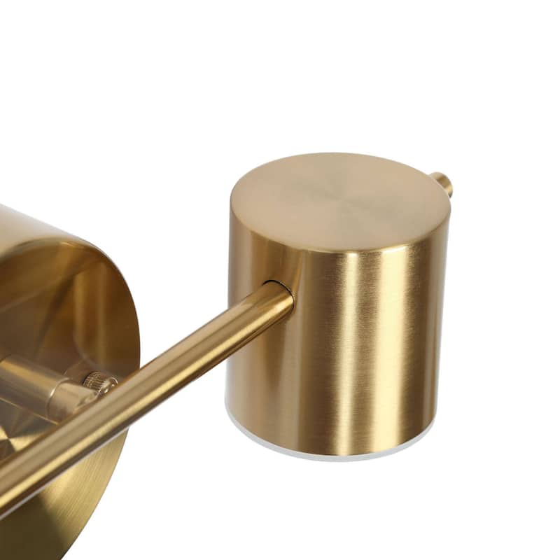 Modern 1/2/3-Light Gold Brass LED Bathroom Vanity Light Linear Wall Sconces