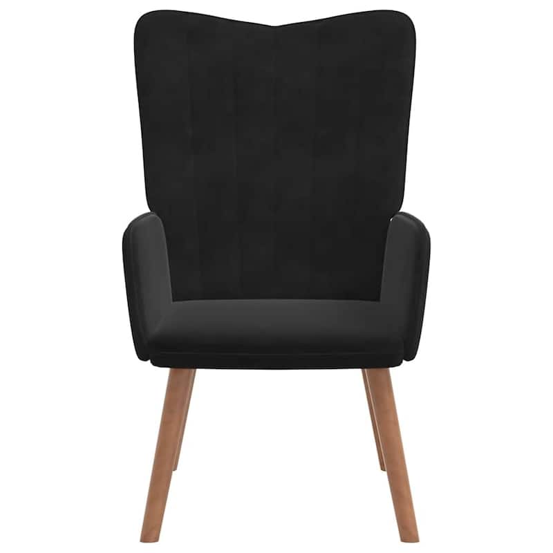vidaXL Chill-Out Chair Black Velvet Standard Simple Armchair