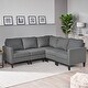 preview thumbnail 39 of 52, Zahra Modern Fabric 5-piece Sofa Sectional by Christopher Knight Home