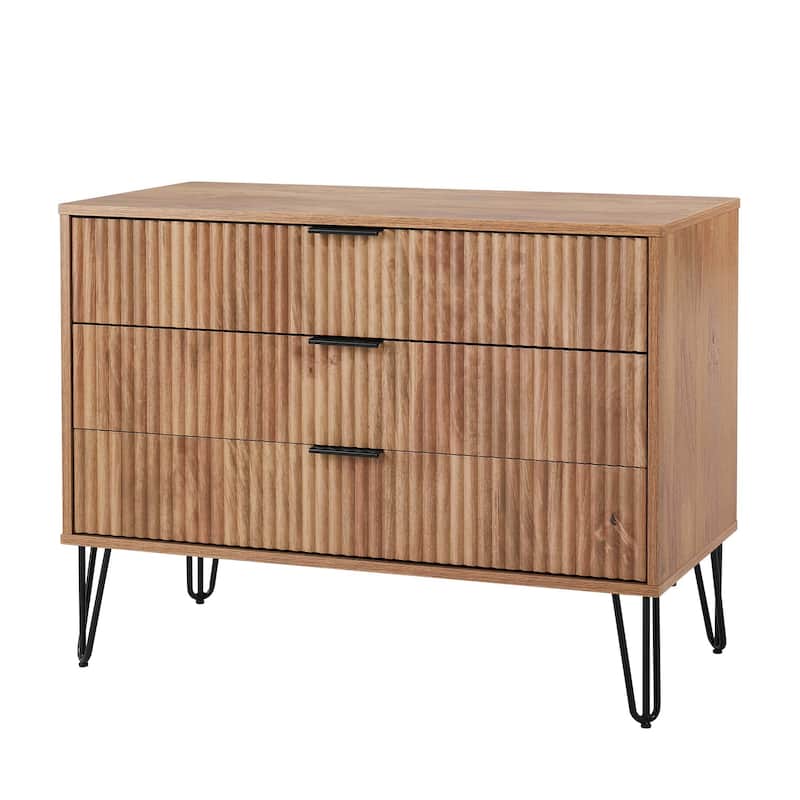 Manhattan Comfort Dumbo Modern 3 Drawer Bedroom Dresser