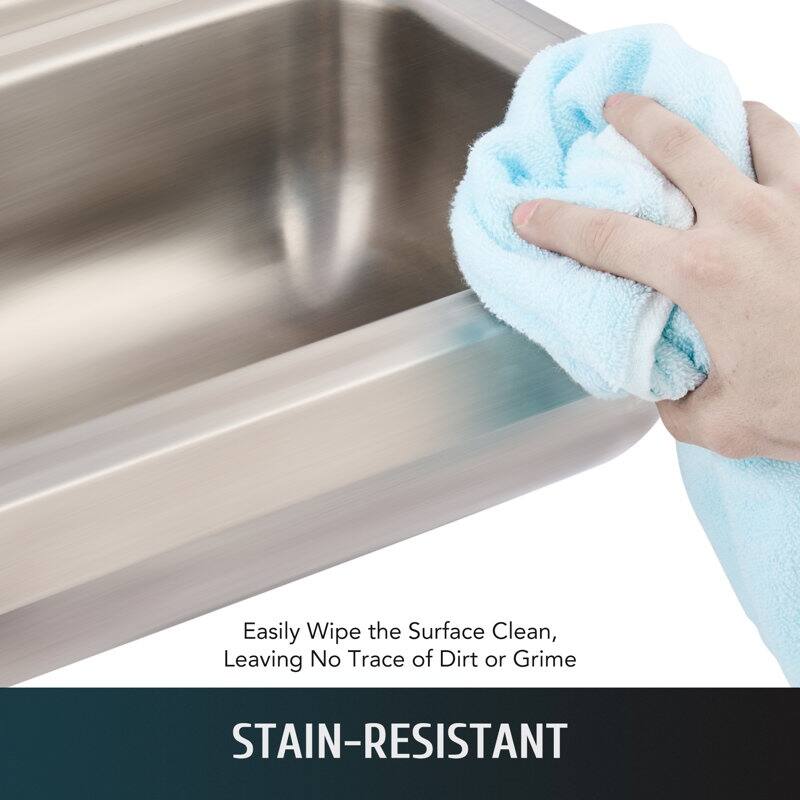 CO-Z Drop-In & Wall-Mount Laundry Kitchen Sink with Faucet Stainless Steel