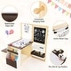 preview thumbnail 2 of 5, Kids Art Center Table Bench Set Adjustable Double-Sided Easel Storage