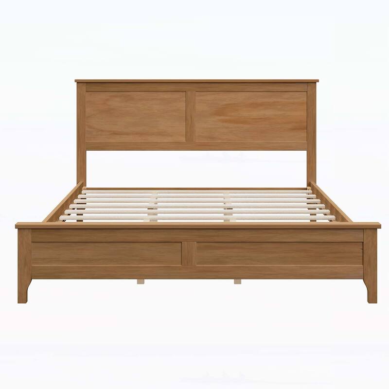 Charming Wood Platform Bed for Dreamy Nights and Relaxation