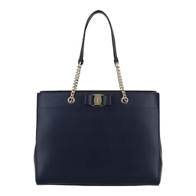 Ferragamo Vara Bow Smooth Leather Tote