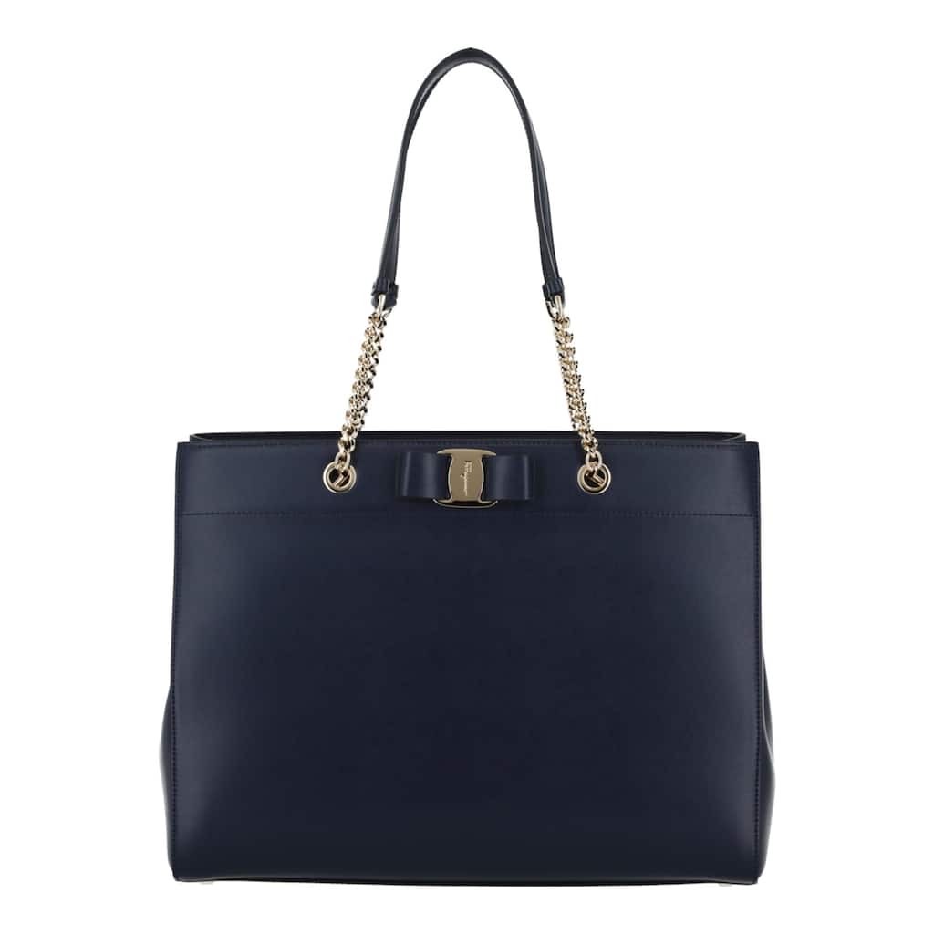 Ferragamo Vara Bow Smooth Leather Tote