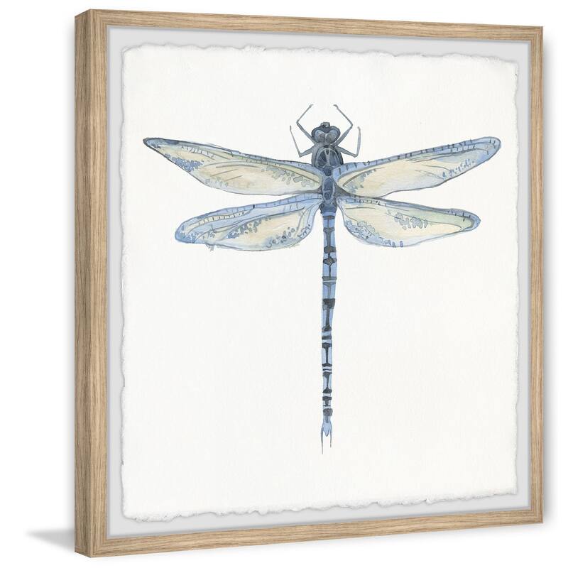 Dragonfly Wall Art Print - Framed Painting for Home Decor - Nature Artwork
