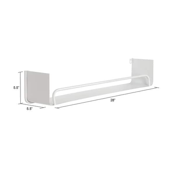 dimension image slide 0 of 8, Carson Carrington Lacktorp Modern Wall Shelf (Set of 2)