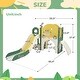 preview thumbnail 6 of 32, Kids Slide Playset Structure 7 in 1,Freestanding Spaceship Set w/Slide