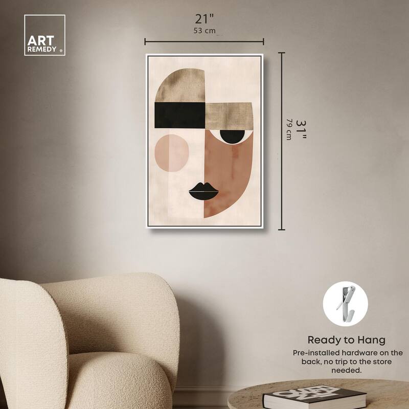 Face Moderne I Canvas by Art Remedy