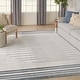 preview thumbnail 14 of 14, Nourison Astra Machine Washable Striated Area Rug 9' x 12' - Blue/Ivory - Rectangle