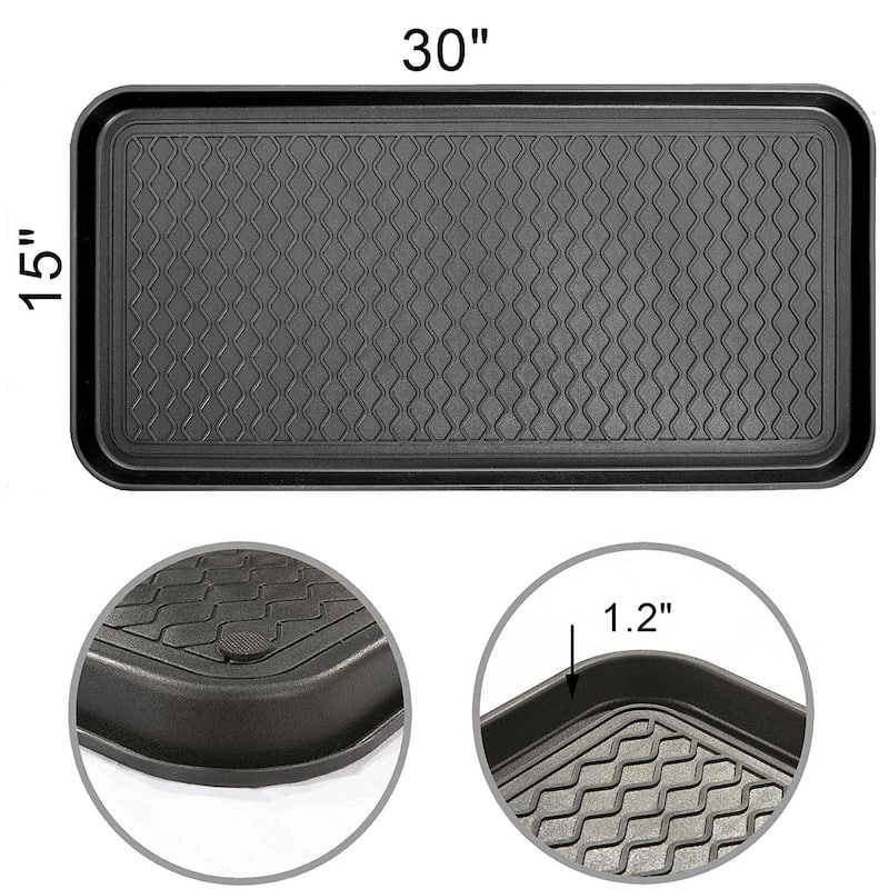 Context 100% Recycled Polypropylene Indoor/Outdoor Tray Mat - 15X30