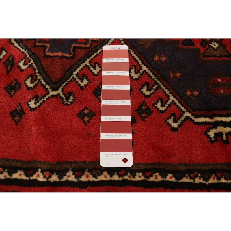 ECARPETGALLERY Hand-knotted Andelz Red Wool Rug - 3'3 x 4'4