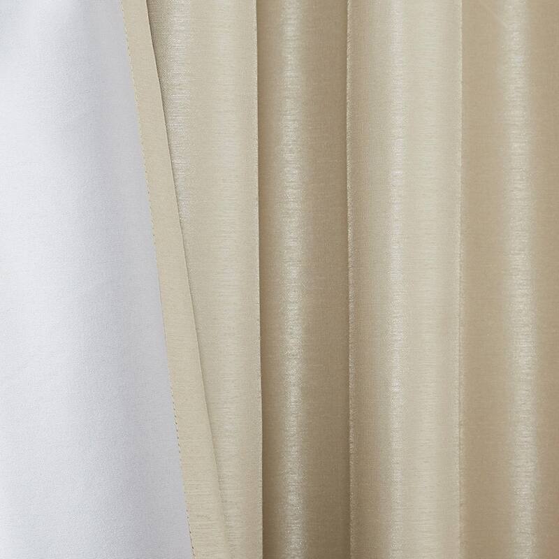 Twist Tab Total Blackout Window Curtain Panel Champagne 50x84" Blackout
