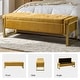 preview thumbnail 52 of 53, Alina Modern Upholstered Flip Top Storage Bench with Metal Legs by HULALA HOME