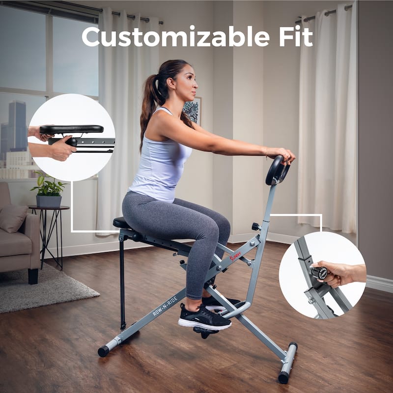 Sunny Health Fitness Squat Assist Row N Ride Trainer NO 077S