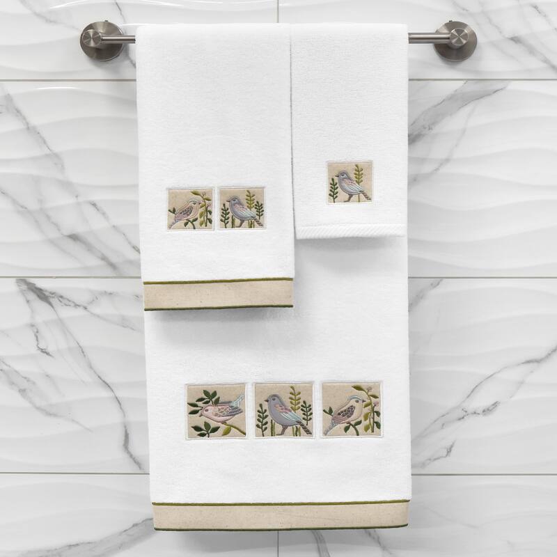 Authentic Hotel and Spa Turkish Cotton Belinda 3PC Embellished Multi-Size Towel Set