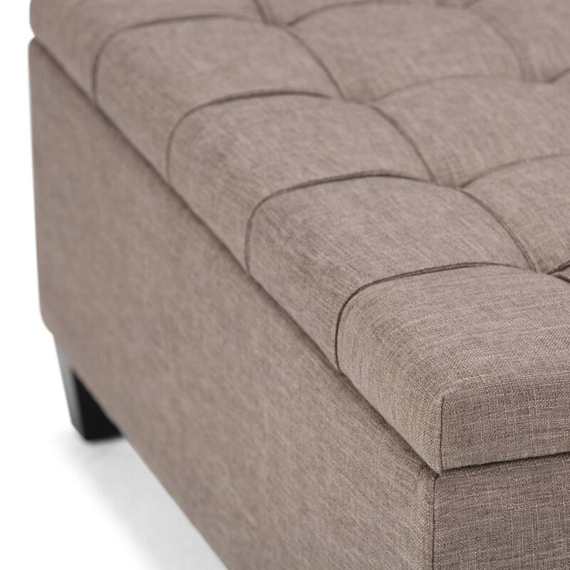 Coffee Table Storage Ottoman - Gray
